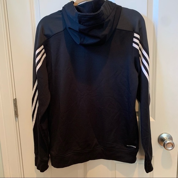 Adidas || San Antonio NBA Basketball Black Hoodie Sweatshirt M - Picture 11 of 13